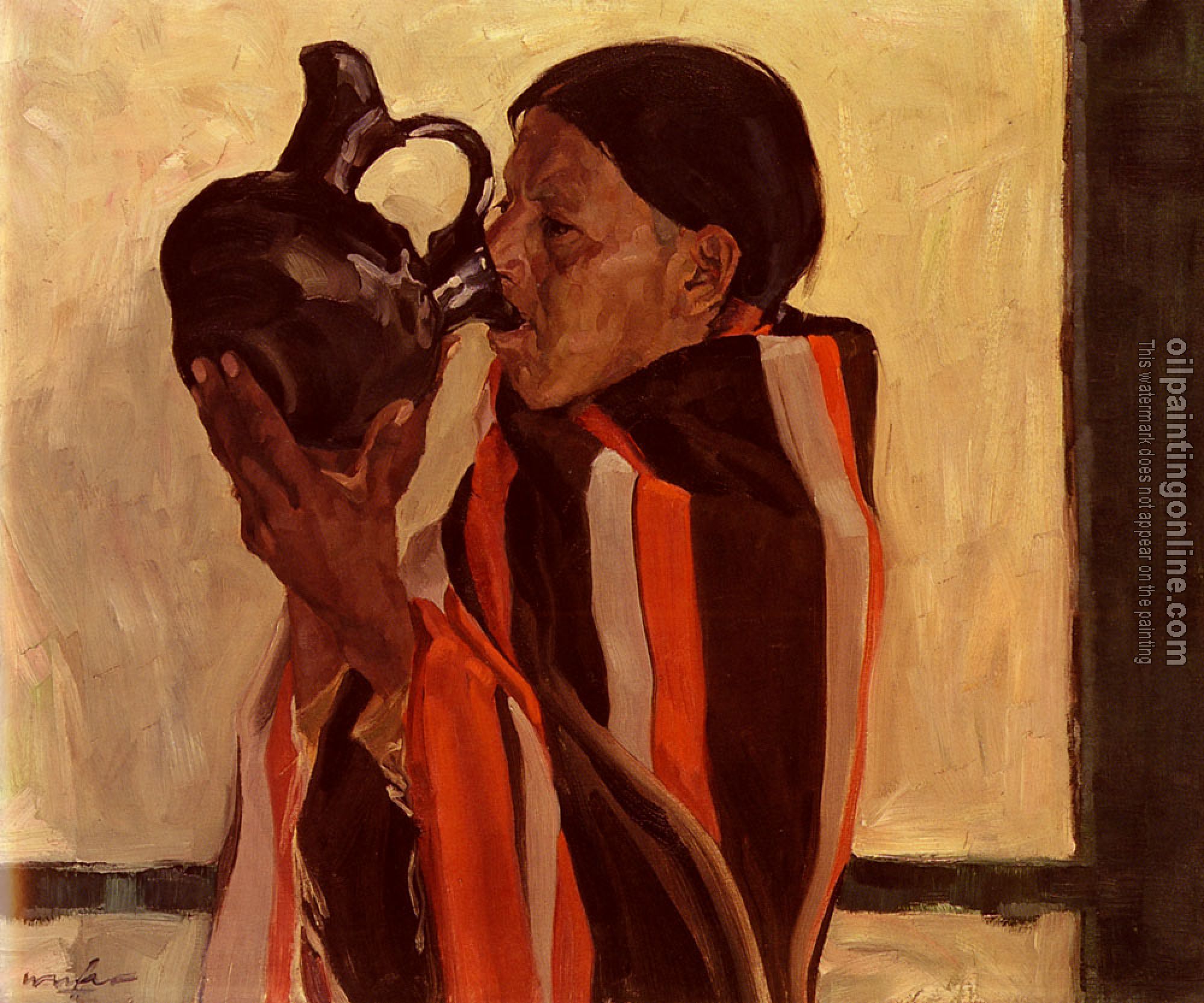 Walter Ufer - Taos Indian Drinking